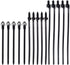 Push Mount Wire Ties, Snap in Zip Tie Automotive Clips Nylon Wire Harness Clips 3 Sizes of Cable Ties for Engine Bay Zip Tie Kit 150pcs...