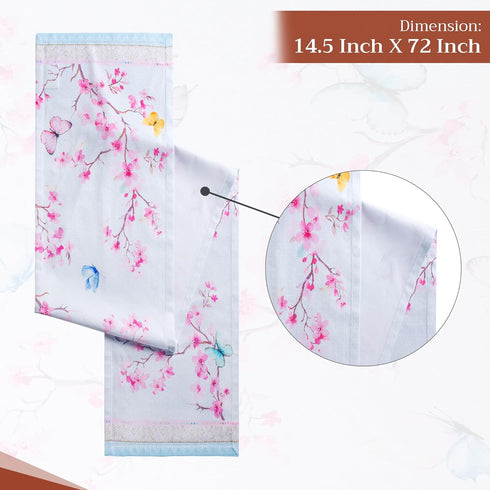 Maison d' Hermine Table Runner 100% Cotton Single Layer Table Runners 72 inches Long Decorative for Home Kitchen Dining Party Wedding Bridal Showe...