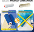 LIEKUMM Foam Paint Roller Covers, 4 Inch Foam Paint Roller, High-Density Foam Roller Refills Painting, Sponge Paint Roller, Suitable for Walls, Ca...