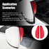 2 Pack Mirror Rain Visor Eyebrow, Waterproof Car Side Mirror Covers, Carbon Fiber Texture Side Mirror Visor Rain Guards, Universal Exterior Access...