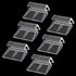6 PCS Aquarium Lid Clips, 6mm Clear Acrylic Fish Tank Lid Holder Aquarium Cover Support Clamps for Rimless Aquarium Glass Top, Plastic Fish Tank C...