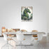Dragon Wall Art Green Dragon Pictures Wall Decor Dragon Leaf Canvas Nature Painting Modern Artwork Home Decoration for Bathroom Living Room Bedroo...