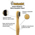 Bamboozled | Kids Bamboo Toothbrush | Child Size, Biodegradable Handle | BPA Free, Charcoal Infused Soft Bristles | Set of 6 | The Natural Way to ...