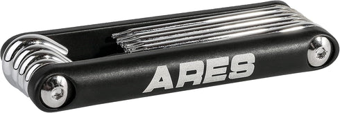 ARES 44000-10-Piece Tamper-Proof Folding Star Key Set - Sizes Include T-6 to T-30 - Corrosion-Resistant CR-V Steel Construction...