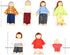 Wooden Doll House People of 7 Miniature Figures and 2 Pets, Dollhouse Dolls Family Set Accessories for Girls Toddler Kids Pretend Play and Imagina...