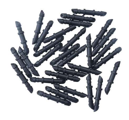 Sowaka 30 Pcs Drip Irrigation Fittings Kit Black 1/4 Inch Tube End Goof Hole Plugs Irrigation Stoppers for Drip Systems Home Garden Lawn Supplies ...