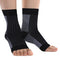 Compression Plantar Fasciitis Socks Ankle Compression Sleeve Heels Arch Supports & Heel Pain Relief Ankle Supports for Men and Women (Black, XX-La...