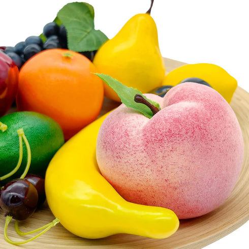 Lorigun Artificial Fruits Set for Decoration Fake Fruits Props,10 Kinds of Fruit (Total 12 Pcs)...