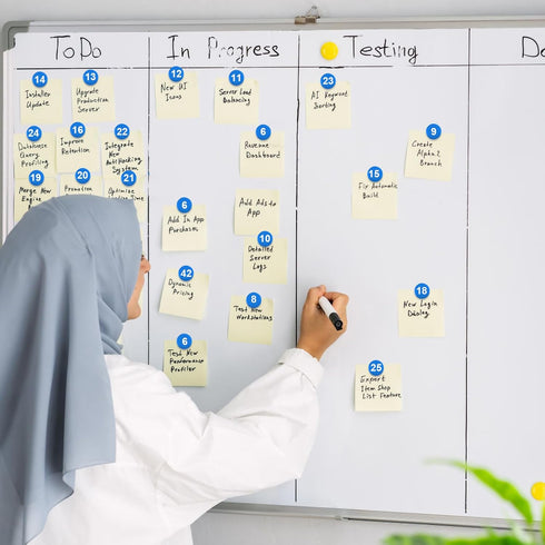 1-50 Magnetic Numbers, 0.8" Multi-Use Numbered Magnets Round Dry Erase Board Number Magnets for Fridge Calendar Whiteboard Home Classroom Office S...