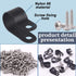 Glarks 120Pcs 1/2 Inch Black Nylon Screw Mounting R-Type Cable Clip Wire Clamp with 120Pcs Screws for Wire, Cable, Conduit and Cable Conduit Kit (...