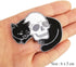Cat Skull Embroidered Patch Appliques Iron on Patches for Clothing Jackets T-Shirt Jeans Backpack......