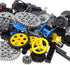 116pcs Technic-Parts Gears-Axle-Pin-Connector Compatible with Lego-Technic, Wheels Link Chain Gear Rack Steering Wheel Technic Bush Hook Tow Ball ...
