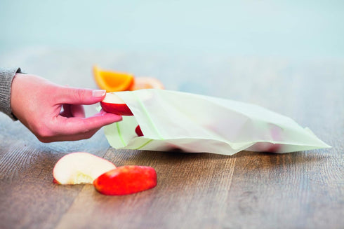 BioBag 100% Certified Compostable Resealable Sandwich Bags, 25 Count, Perfect for Lunches, Snacks, and On The Go Green...