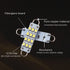 GrandviewTM 4 X 44mm(1.73") 12-SMD 1210 3528 Chip Rigid Loop Festoon LED Bulbs for Car Interior Light Dome Map Light Door Courtesy Lights 561 562 ...