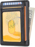 Buffway Slim Minimalist Front Pocket RFID Blocking Leather Wallets for Men and Women - Sand Black...