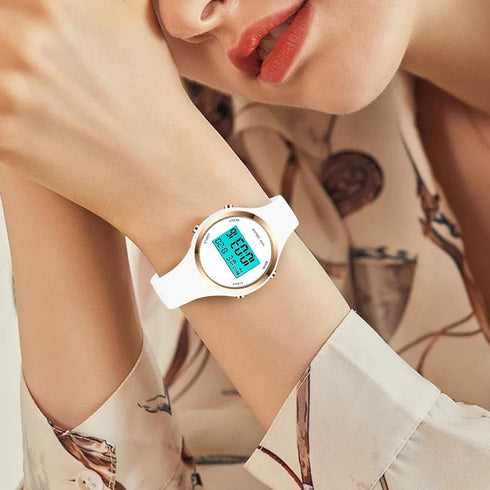 Outdoor Sport Watches Alarm Clock 5Bar Waterproof LED Digital Watch...
