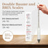 Maple Syrup Hydrometer, Baume and Brix Scale, Maple Syrup Density Kit Syrup Hydrometer for Measure Sugar and Moisture Content (Density) of Boiled ...