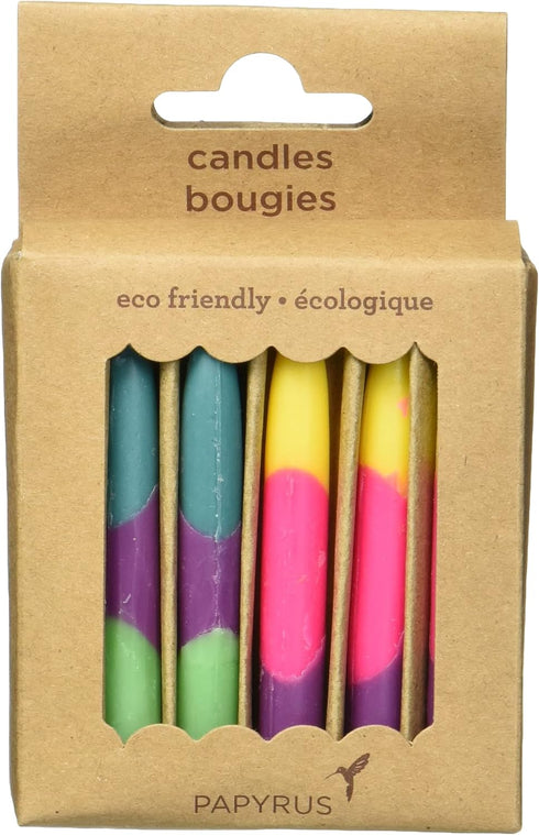 Papyrus Eco-Friendly Birthday Candles, Tie Dye (12-Count)...