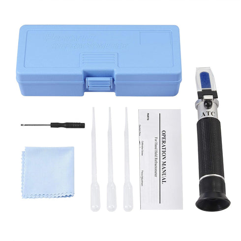 AUTOUTLET Alcohol Refractometer with ATC 0-80% Vinometer Alcohol Tester - Accurately Measure ABV, Alcohol Volume Percent for Spirits, Liquor, Dist...