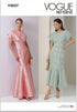 Vogue Misses' Close-Fitting Lined Dress Sewing Pattern Packet, Design Code V2027, 4-6-8-10-12, Multicolor...