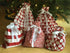 100% Cotton Gift Bags (Standard Set, Red), Set of 5 bags: three 16"x12" and two 10"x8"...