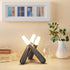 Tipace LED Night Light Table Lamp,Romantic Acrylic Rechargeable Dimmable Nightstand Light for Bedroom Living Room,Kids Room,Office,Bar,Party...