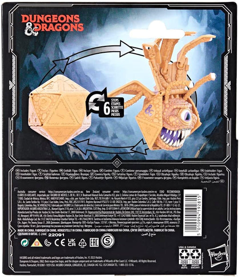 DUNGEONS & DRAGONS Dicelings Beholder Collectible D&D Monster Dice Converting Giant d20 Action Figures Role Playing Dice (F5213) Medium...