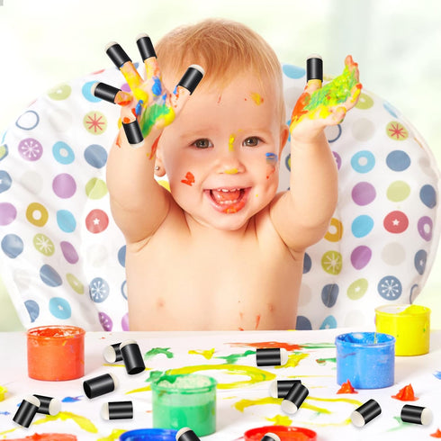 Prasacco 20 Pieces Finger Sponge Daubers, Finger Painting Sponge Craft Drawing Sponge for Arts Craft Painting Sponges for Painting Sponge Dauber f...