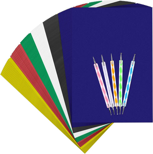 120 pcs Transfer Paper Carbon Tracing Paper Carbon Water-Soluble Transfer Paper for Transfer Pattern on Fabric,Wood,Cross Stitch Cloth,Paper, Hand...