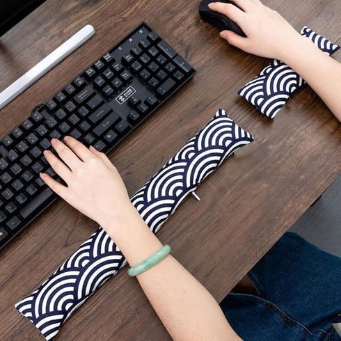 Ergonomic Wrist Rest Bean Bag for Computer Mouse,Memory Foam Wrist Support Pillow Rest Cushion Mat Mousepad for Pain Relief of Tendinitis, Carpal ...