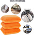 Commercial Miracle Microfiber Kitchen Sponge by Scrub-It - Large - Non-Scratch Heavy Duty Dishwashing Cleaning sponges- Machine Washable- (Orange,...