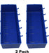 JSP Manufacturing Heavy Duty Blue Peg Board Storage Bin - Parts Storage Bins Hooks to Peg Tool Board Workbench Craft (2)...