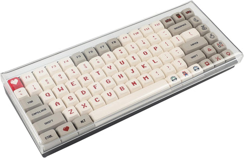 YMDK Mechanical keyboard Dust Cover Keycap Lid Acrylic for 75% Mechanical Keyboard 84...
