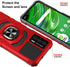 Customerfirst Compatible for Cricket Outlast Case, Att Jetmore Case with Tempered Glass Screen Protector,Ring Kickstand,Military Grade Heavy Duty ...