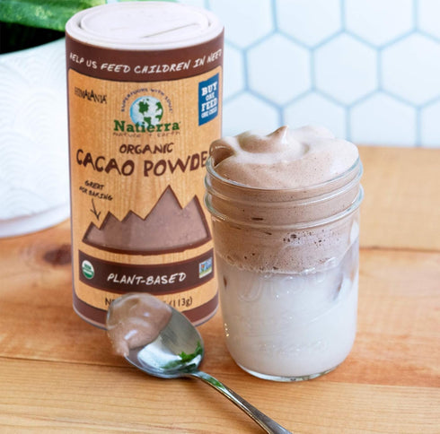 NATIERRA Himalania Organic Cacao Powder Shaker | Non-GMO & Vegan | 4 Ounce...