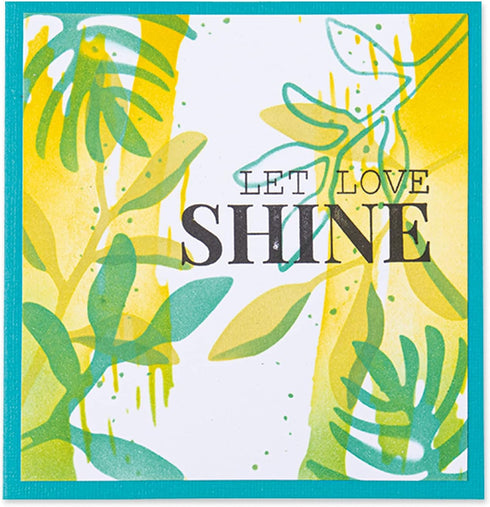 Sizzix Layered Reusable Crafts 4PK Watercolor Leaves by Olivia Rose | 664918 | Chapter 4 2022 Stencils, Mulitcolour...