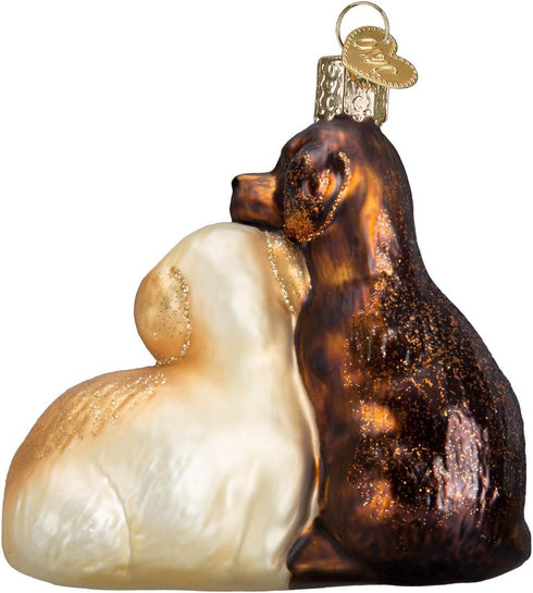 Old World Christmas Ornaments: Dog and Pet Accessories Glass Blown Ornaments for Christmas Tree, Puppy Love...