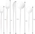 Novelty Modern Flatware Cutlery Disposable Plastic Combo Set 40 Count Luxury White, Service for 8...