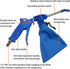 Blow and Suction Dual Purpose Dust Blow Gun for Compressor Pneumatic Air Blow Gun Air Duster Blower 1/4 In NPT with Dust Storage Bag...