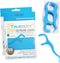 Dental Flossers Brush Picks 2 Pack w/Travel Case (100 Total Count), Dental Floss Glides Easy Between Teeth, Flosser Helps Prevent Tooth Decay & Gu...