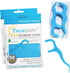 Dental Flossers Brush Picks 2 Pack w/Travel Case (100 Total Count), Dental Floss Glides Easy Between Teeth, Flosser Helps Prevent Tooth Decay & Gu...