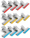 HOUSE AGAIN 12 Pack 3 Sizes Stainless Steel Chip Bag Clips Covered with Silicone - NO More Sharp Edges - Air Tight Seal Bag Clips, 5 Inches, 3 Inc...