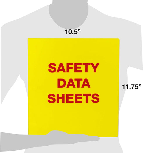 UniKeep Safety Data Sheets (SDS) Binder - 1.0 Ring Capacity, (3 Poly Rings)...