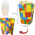 12 PCS Building Block Popcorn Boxes Building Block Party Supplies Building Block Party Favor Boxes Building Block Birthday Party Favors Building B...