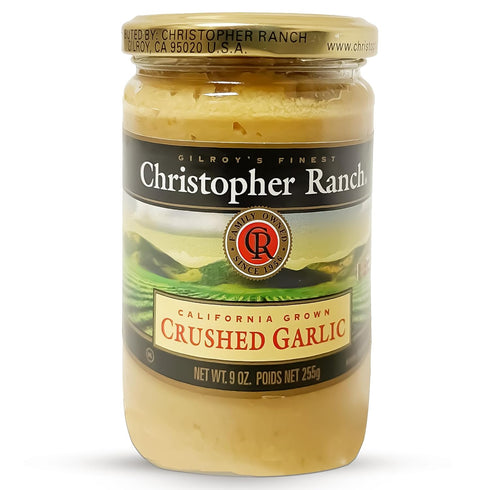 Christopher Ranch Crushed Garlic in Olive Oil | Heirloom California Garlic | Smooth Creamy Texture | Ready-to-Use, Premium Quality, Gluten-Free | ...
