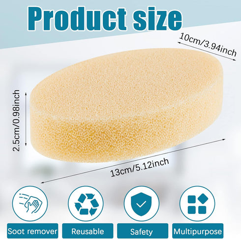 4 Pcs Lamp Shade Sponge Dry Lampshade Cleaner Fabric Cleaner Cleaning Reusable Sponges for Removing Dirt Dust Soot Pet Hair Window Shades Artwork ...