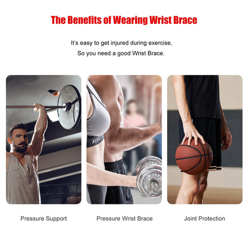 Ultra Thin Wrist Brace and Thumb Arthritis Compression Strap Wrist Brace Support Carpal for Pain Relief Tendonitis, Arthritis, Compression and Sup...