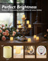 Homemory 12Pack Flickering Flameless Votive Candles, 200+Hour Electric Fake Candles, Battery Operated LED Tealight for Wedding, Outdoor, Table, Fe...