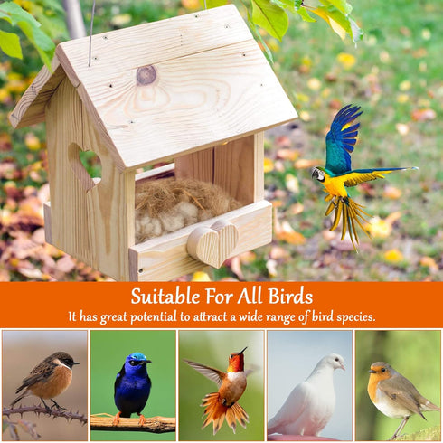 Sukh 2 Pack Bird Nesting Material - Bird Nests Bedding Hummingbird Nesting Material Mixing Canary Nesting Material Finch Nesting Material Parakeet...