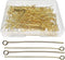 200Pcs Eye Pin Open Eye Pins Head Pins for DIY Jewelry Making 1.6inch/40mm (Gold)...